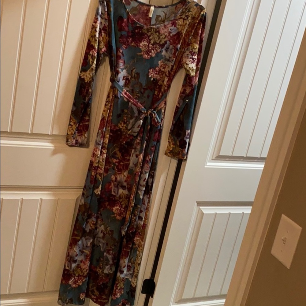 Pink blush long sleeve dress